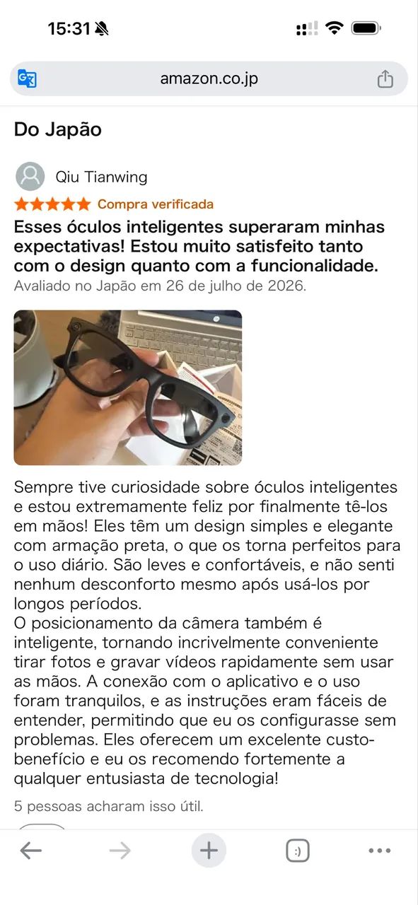 Smart Glasses com IA - NOVO - Foto 3