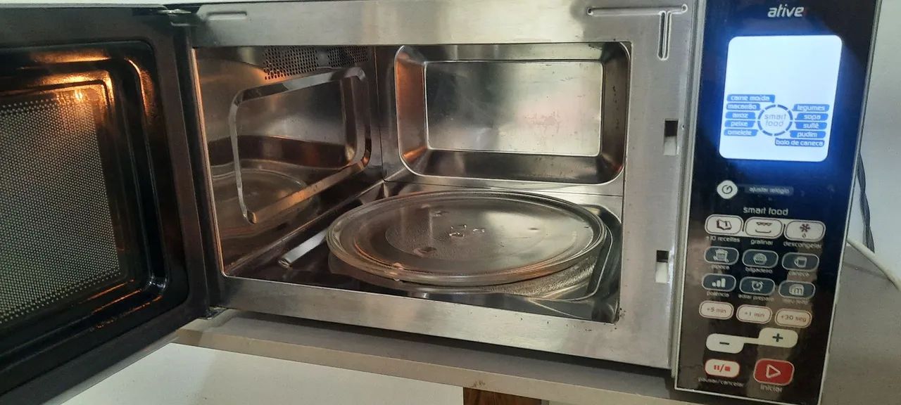 Microondas Inox-Espelhado-Grill  Brastemp ative 38L (ENTREGO) - Foto 5