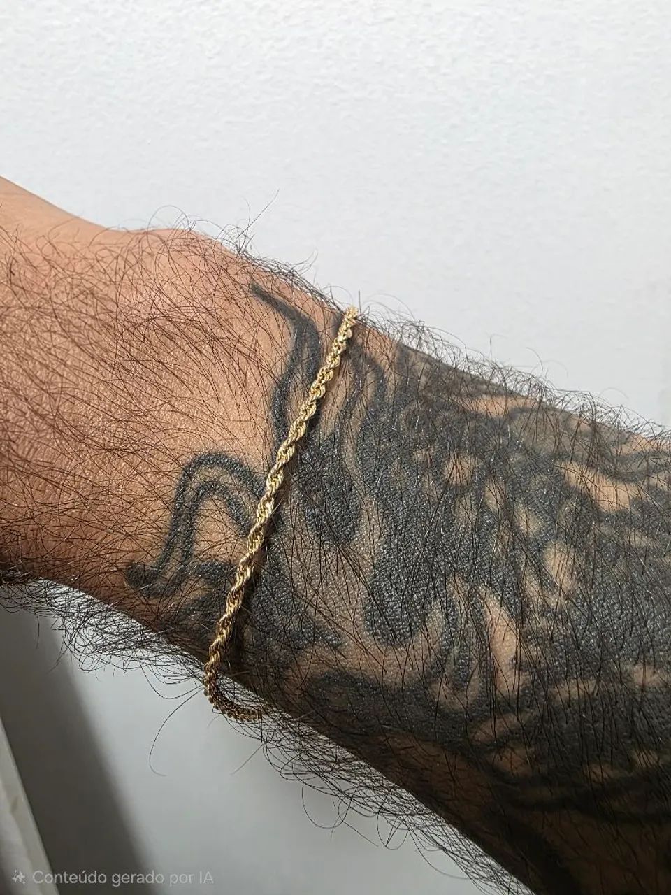 Pulseira de ouro 18k cordao baiano