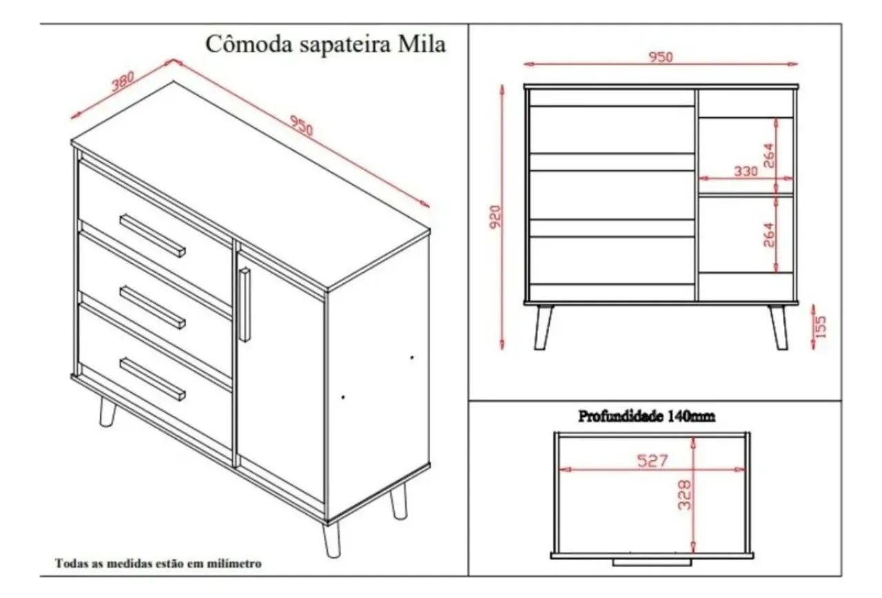 Cômoda sapateira  - Foto 4