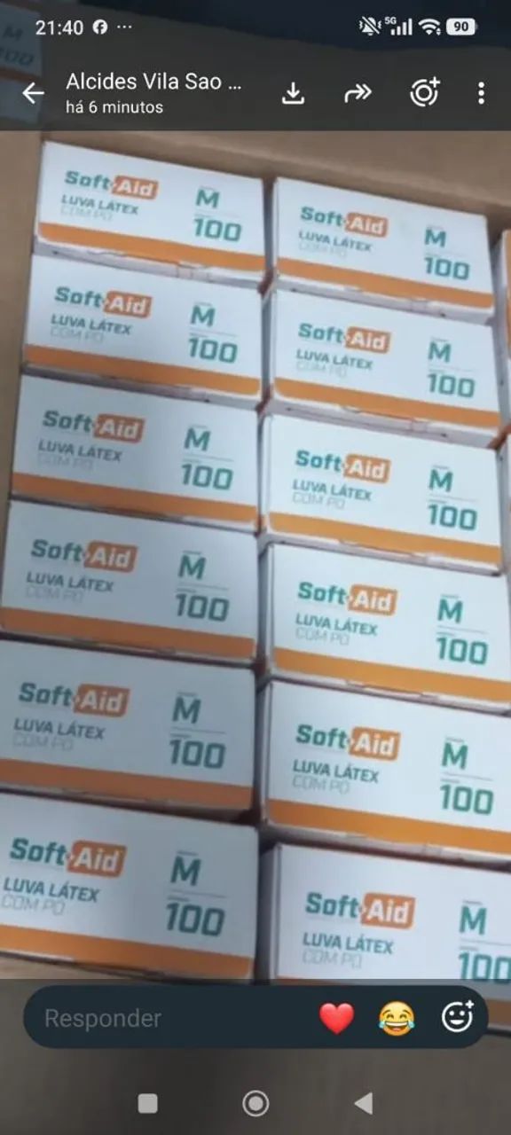 Luvas de procedimento látex 