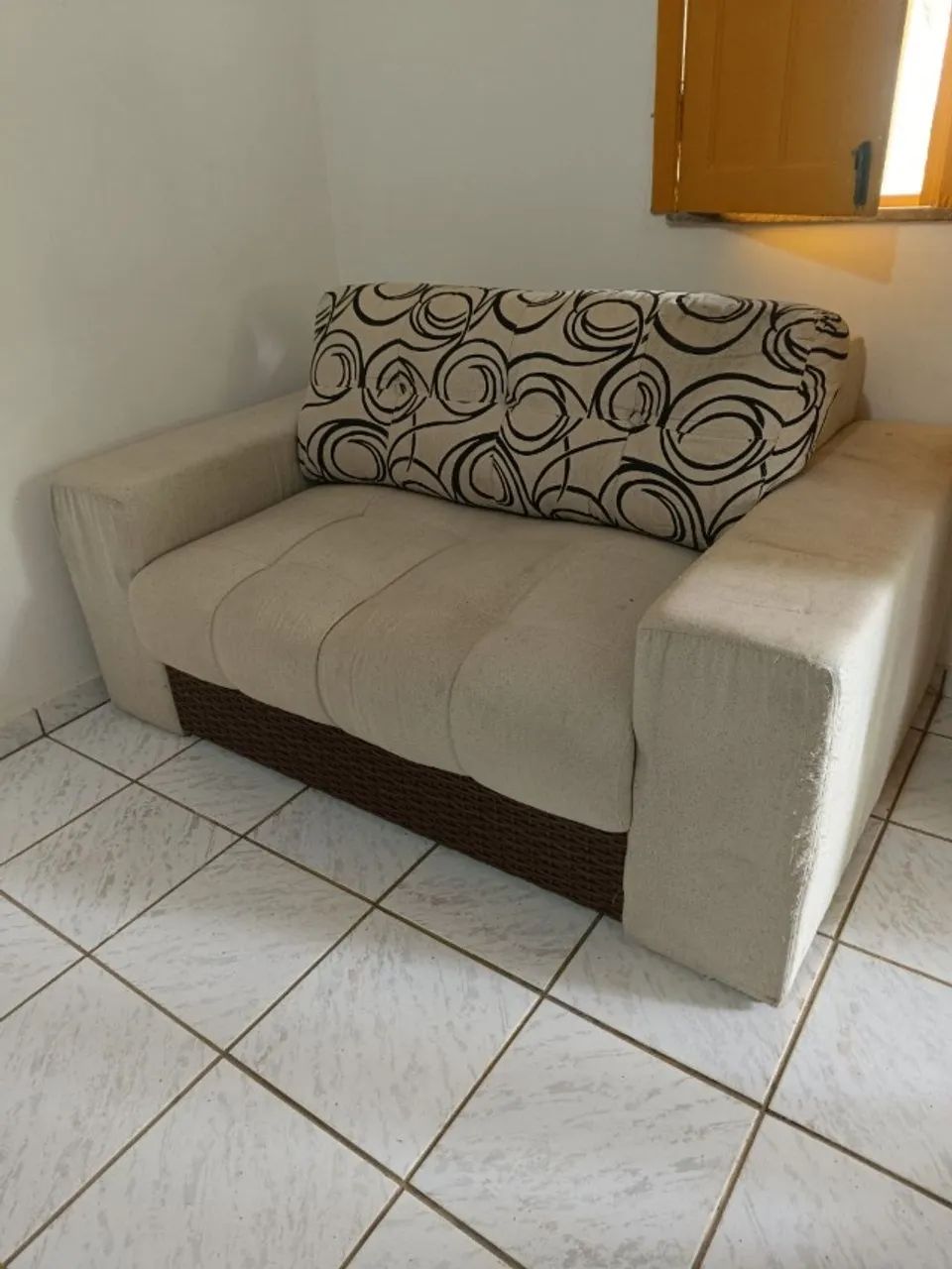 Conjunto de Sofás 2 e 3 Lugares - Tecido Areia - Foto 5