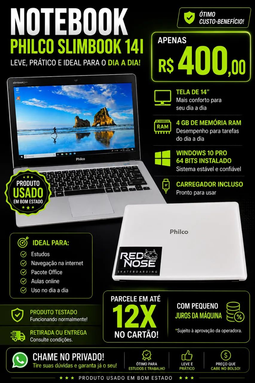 Notebook Philco Slim Book