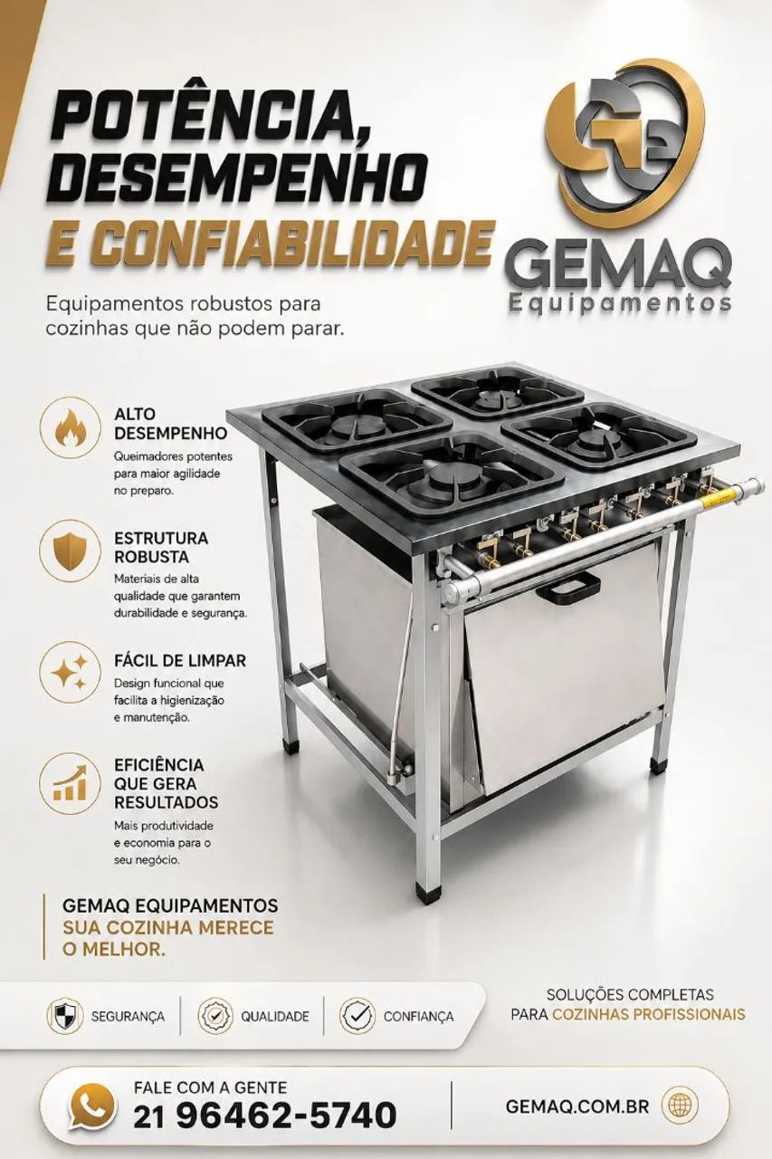 Fogão industrial 4 bocas 
