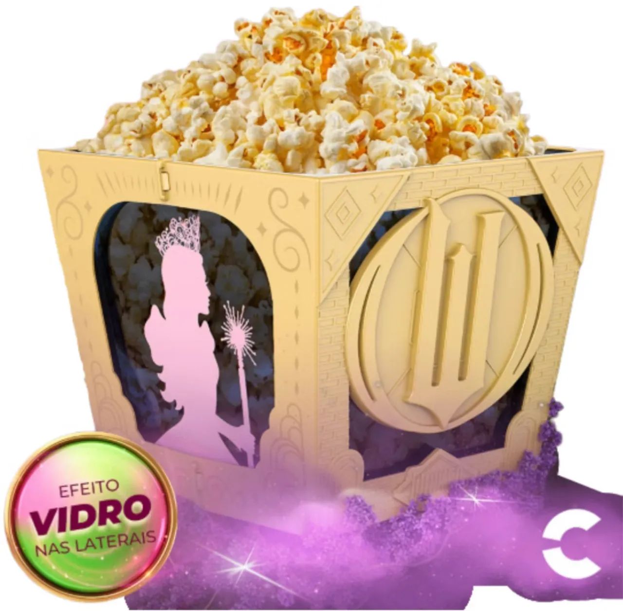 Balde de Pipoca Wicked Parte II - Cinépolis Original Novo