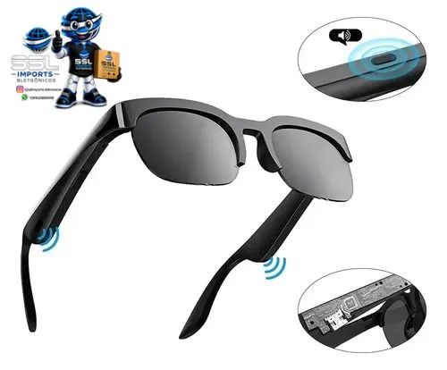 Óculos Inteligente XH89 AI Tradutor em Tempo Real Bluetooth IA Chamadas Android iPhone - Foto 3