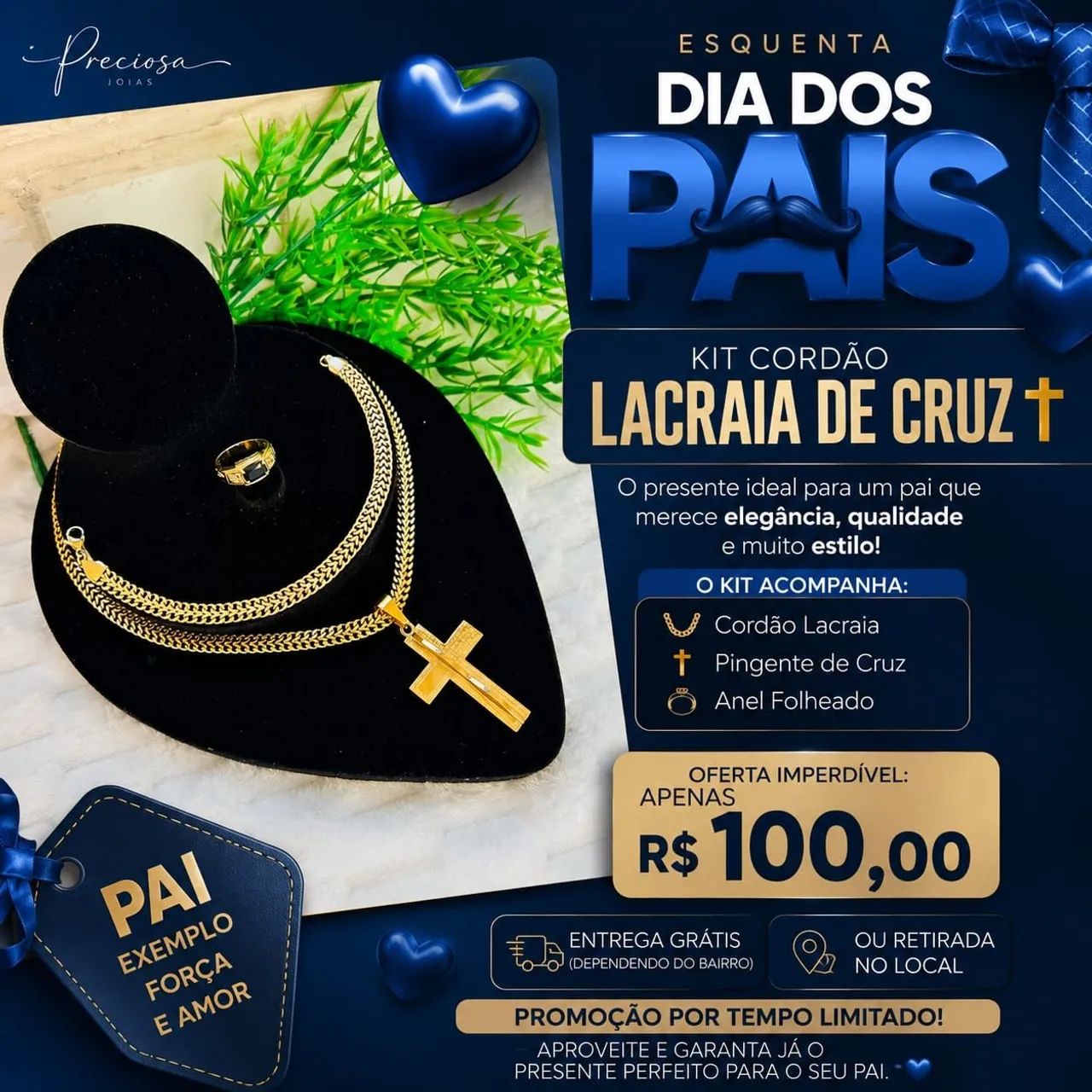 Cordão masculino conjunto completo  - Foto 5