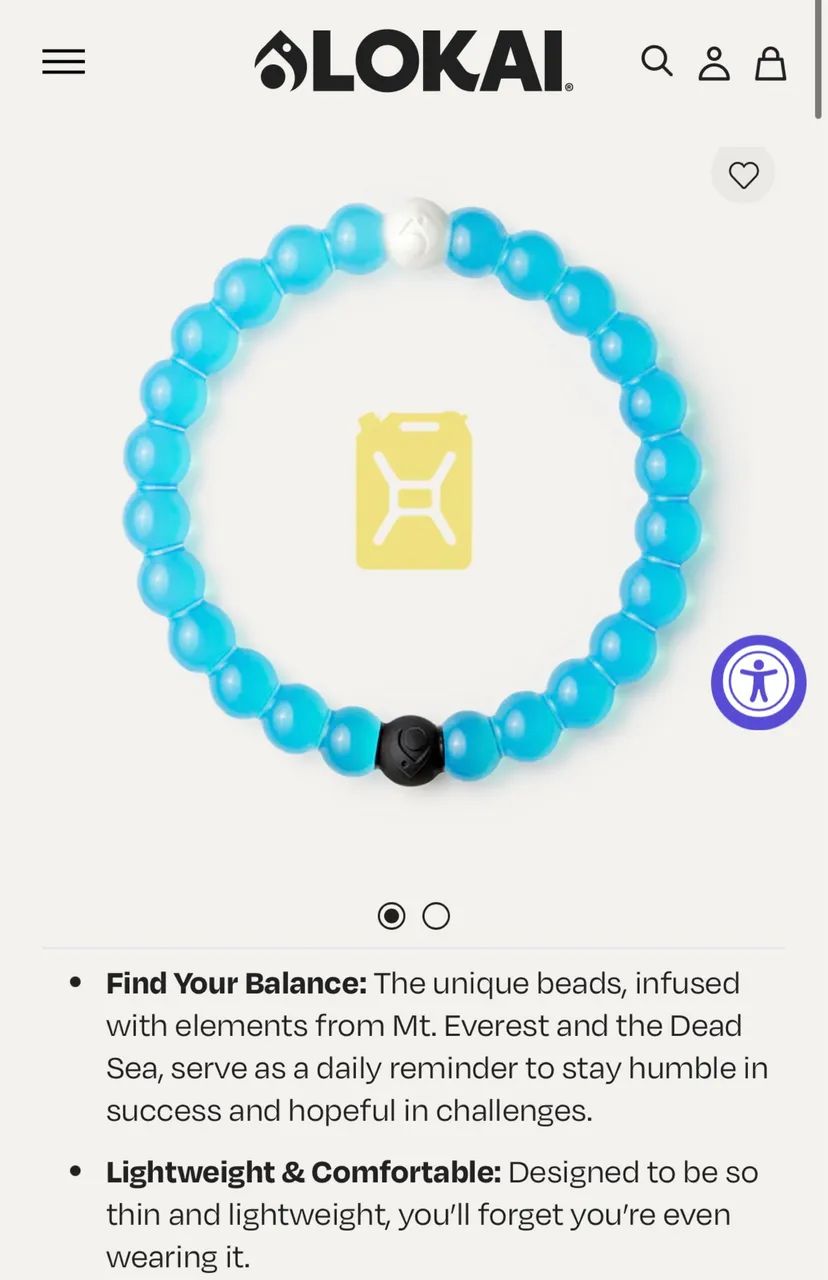 Pulseira Lokai azul - Foto 5