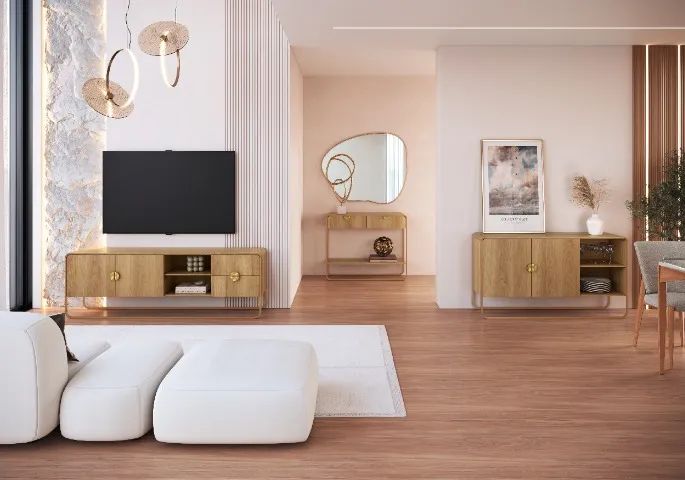  Móveis com Design e Linhas Curvas/3 Peças, R$4.255,64! - Foto 2