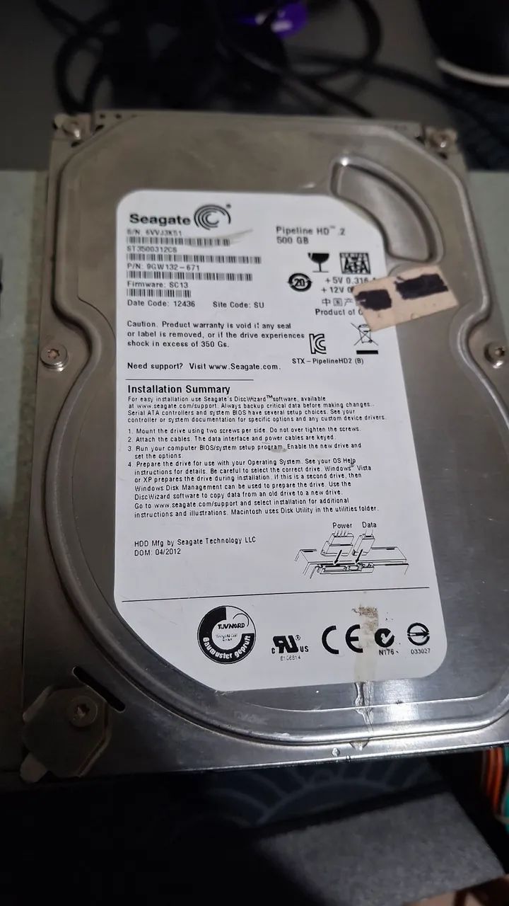 HD Seagate 500gb