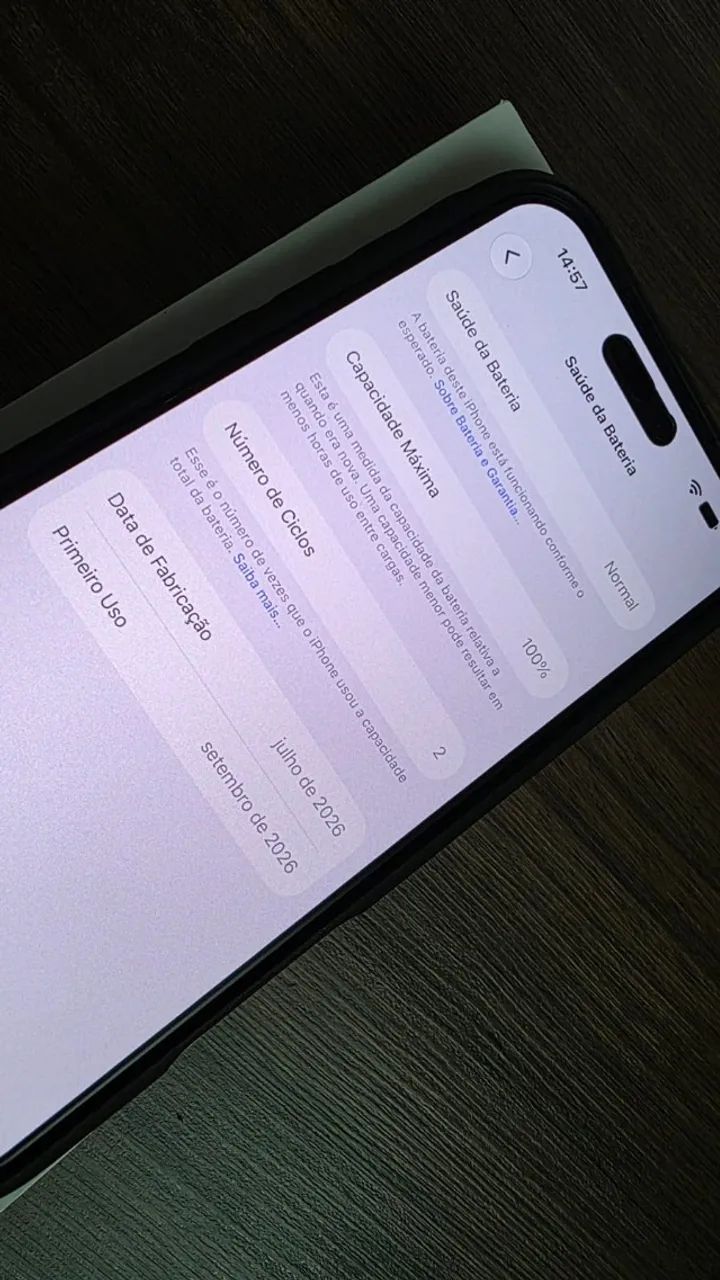 IPhone 17 Pro Max Estado de zero - bateria 100% Acessorios - Foto 3