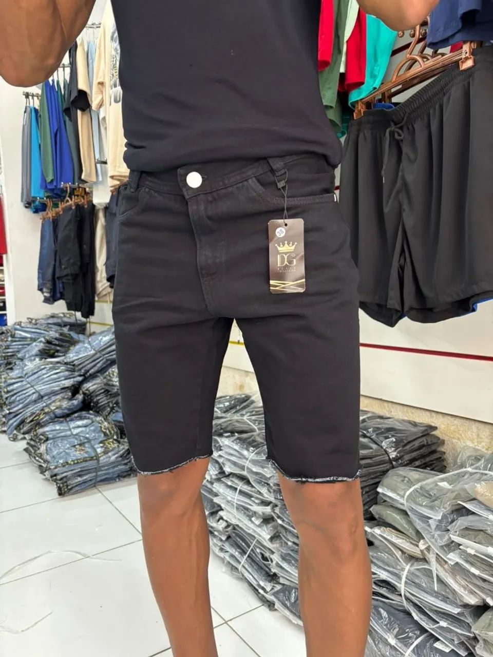 Bermudas jeans casuais  - Foto 2