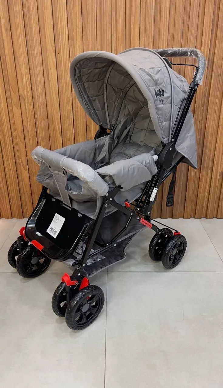 CARRINHO DE BEBÊ MASCULINO NA COR PRETA E CINZA ? - Foto 2