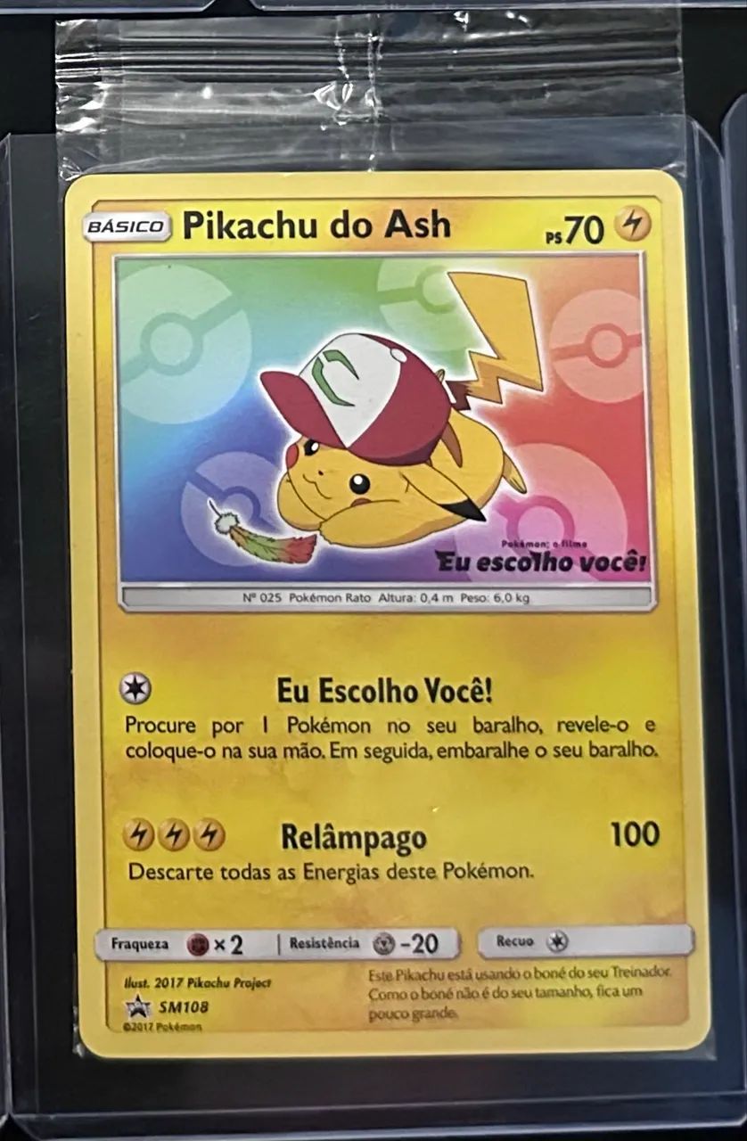 Pikachu do Ash lacrado 