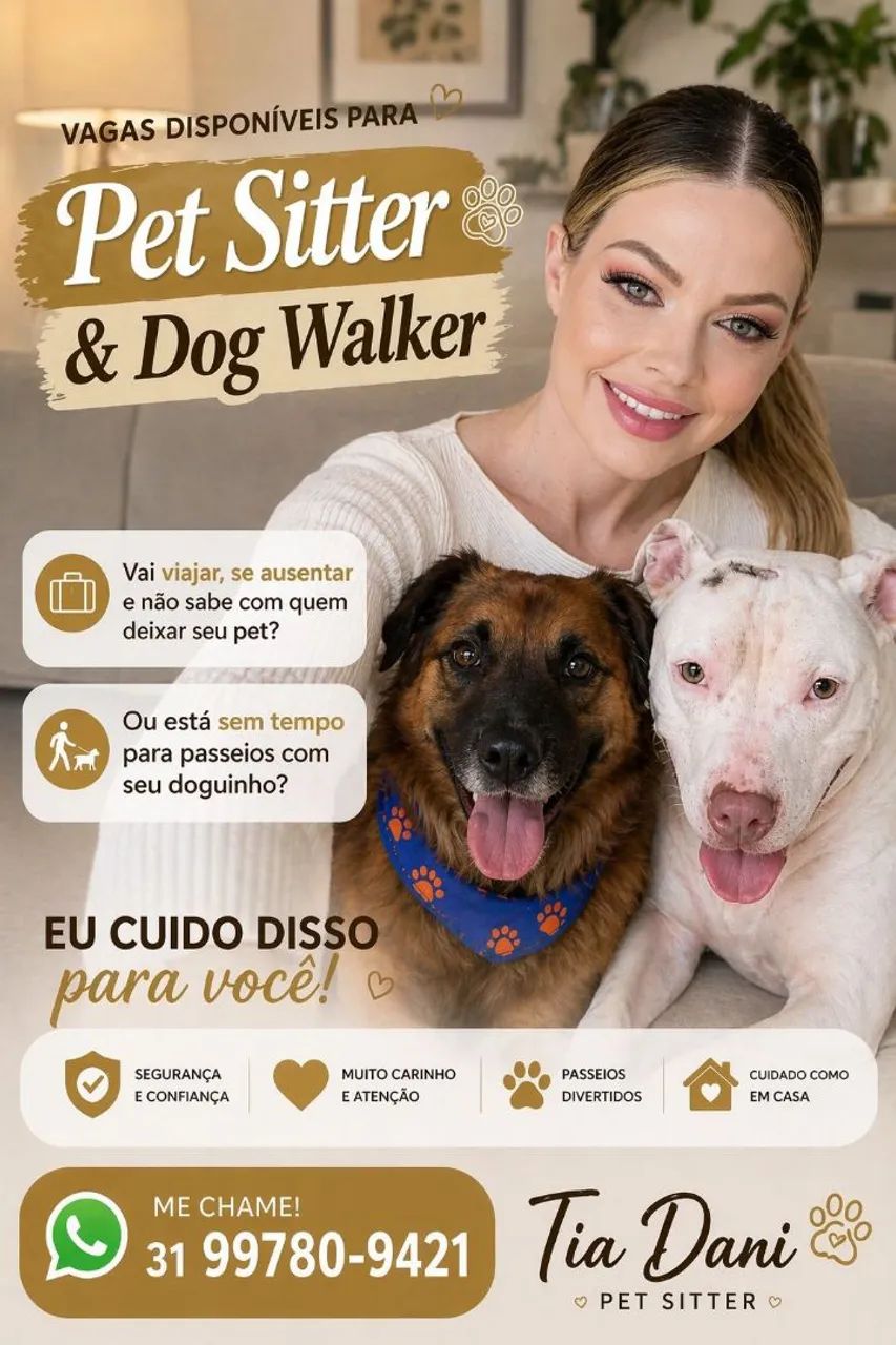 Serviço de babá de Animais - Pet Sitter 