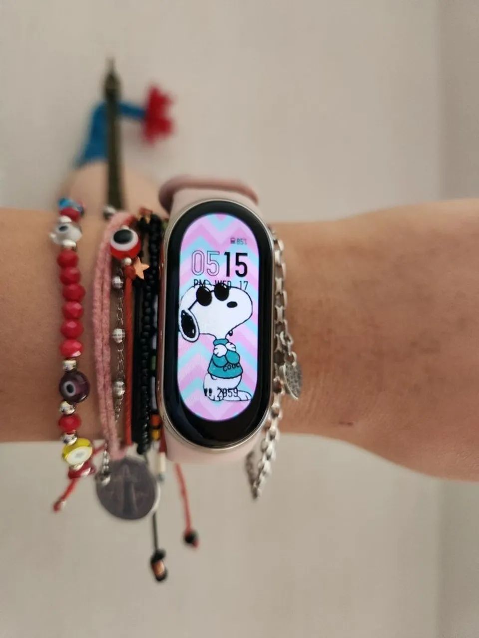 Smartwatch Xiaomi Mi Band 10 Rosa Original AMOLED Bluetooth - Foto 3
