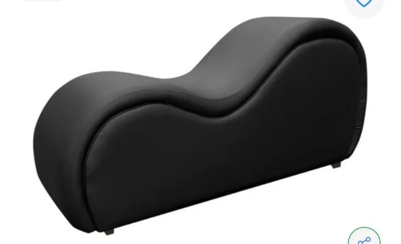 Poltrona Tantra Divã Erótico Recamier Corino Facto Preto - Foto 5