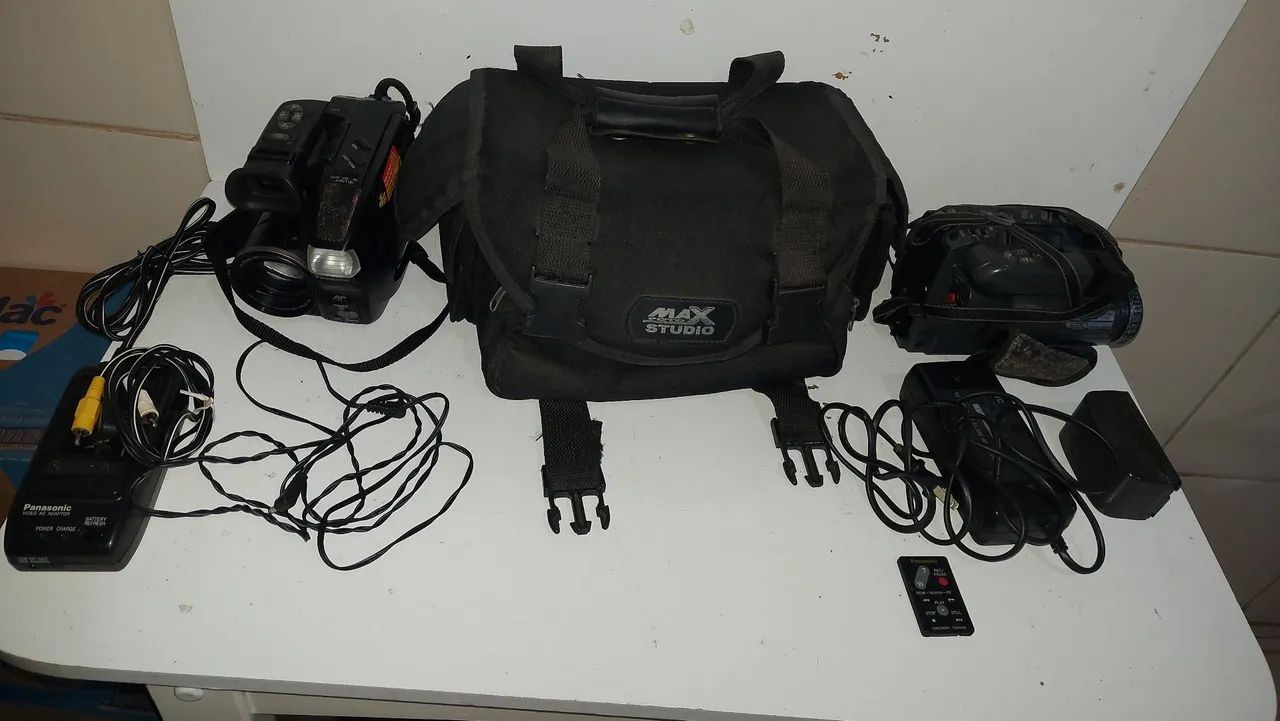 2 filmadora antiga funcionando 