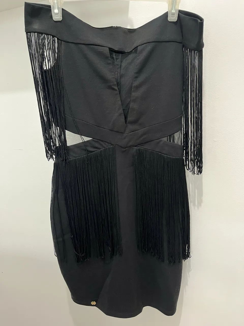 Vestido preto franjas  - Foto 4