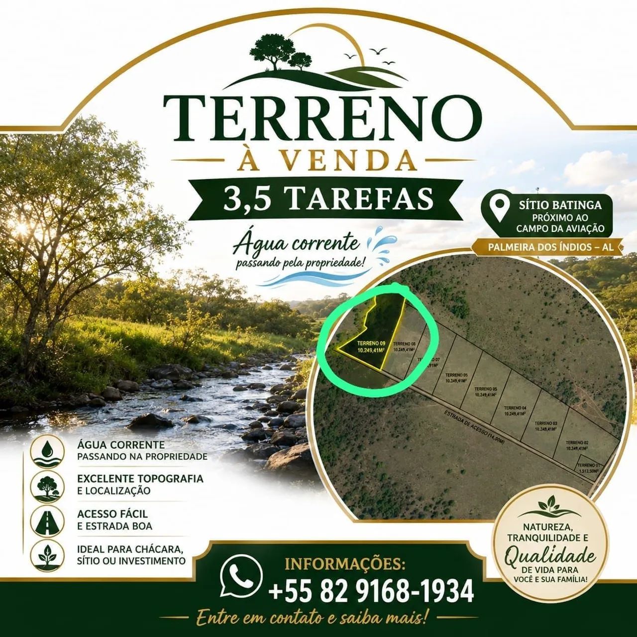 Terreno com curso dagua Palmeira dos Indios - Foto 4