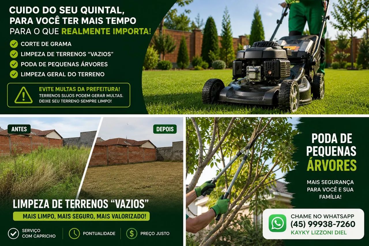Corte de grama e limpeza de terrenos - Foto 2