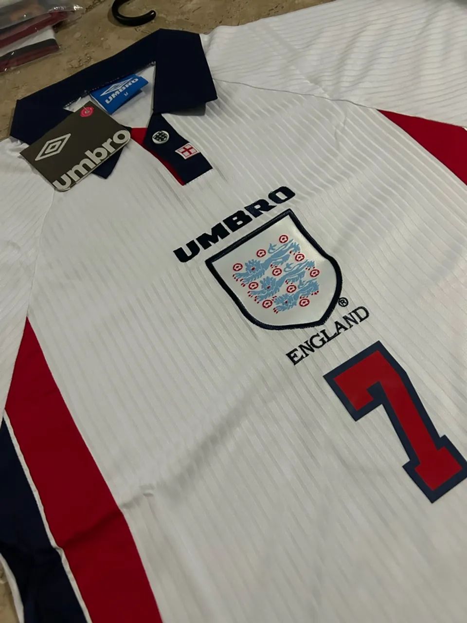 Camisa Inglaterra retrô 1998
