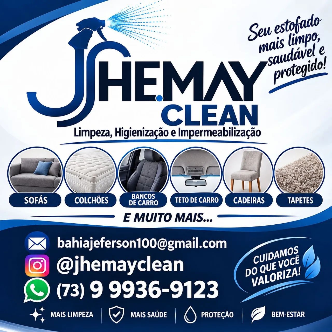 Limpeza de sofá e muito mais