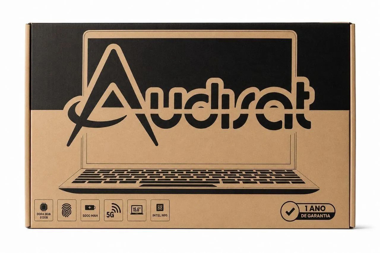 Notebook Audisat X99 Intel N95 8GB 512GB SSD 15,6" windows 11/ Novo c nota, garantia 1 ano - Foto 4