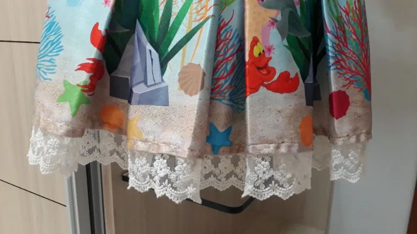 Vestido princessa Ariel 1 ano - Foto 4