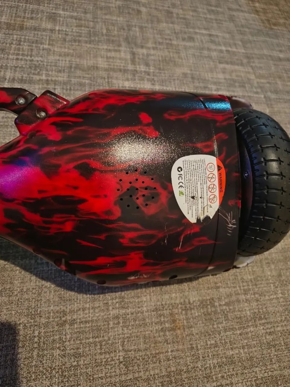 Hoverboard red fire 6,5" c/ bluetooth e led - Pouco uso, novinho - Foto 4