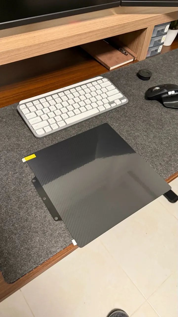 Placa de impressão flashforge AD5X fibra de carbono - Foto 3