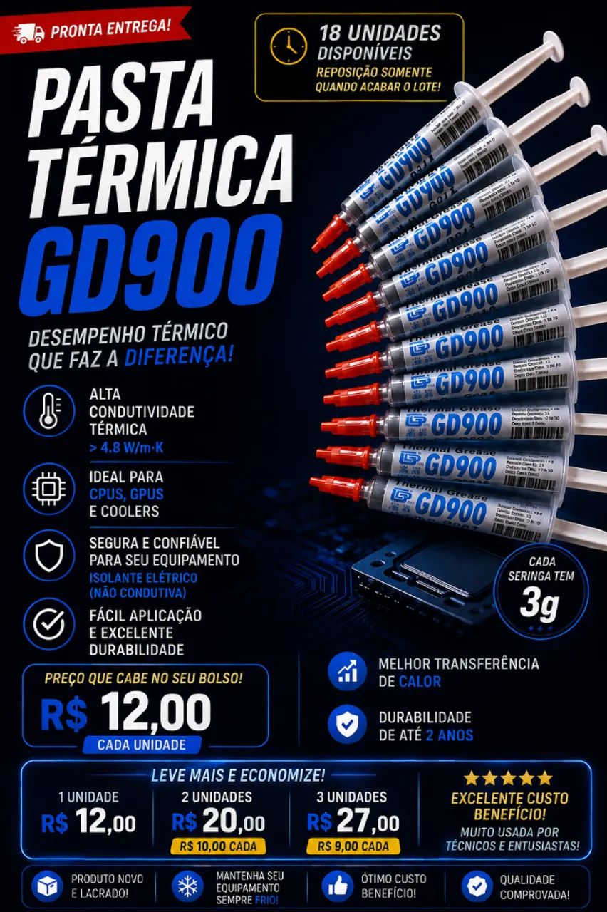 VENDO PASTA TÉRMICA GD 900