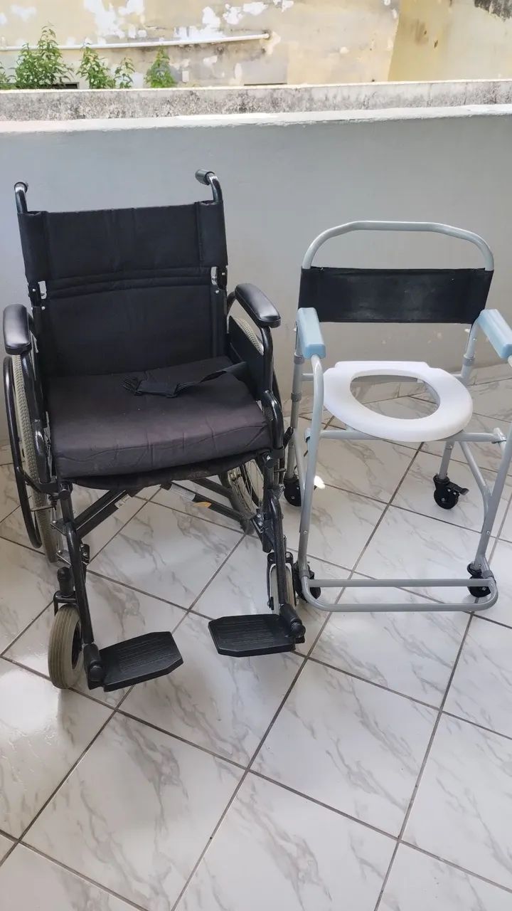 Cadeira de rodas e banho