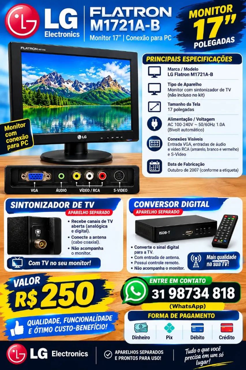 Monitor tv LG Flatron 17 - Foto 2