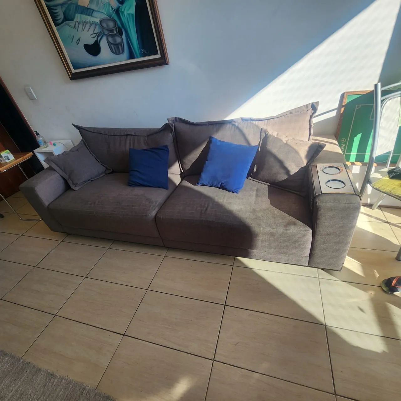 Sofá cinza excelente  - Foto 5
