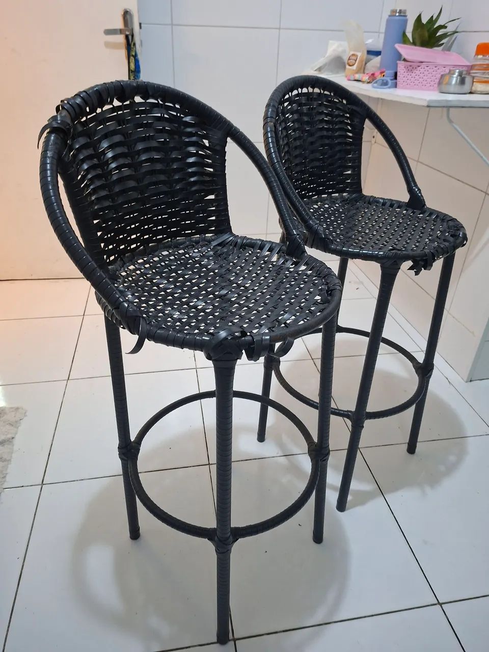 Vendo bancos altos para cozinha usado - Foto 3