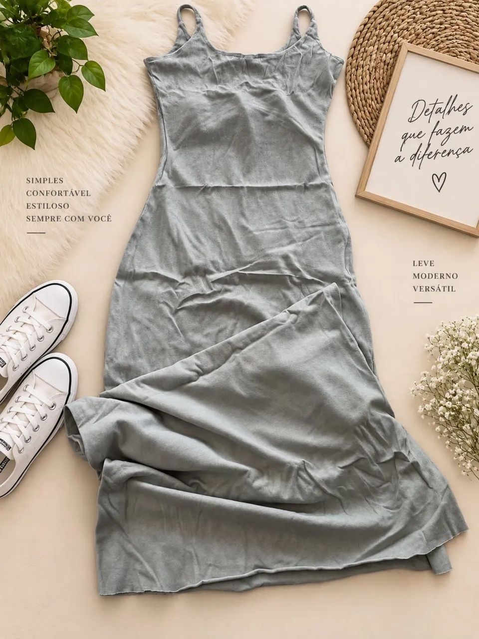 Vestido casual em malha - Foto 3