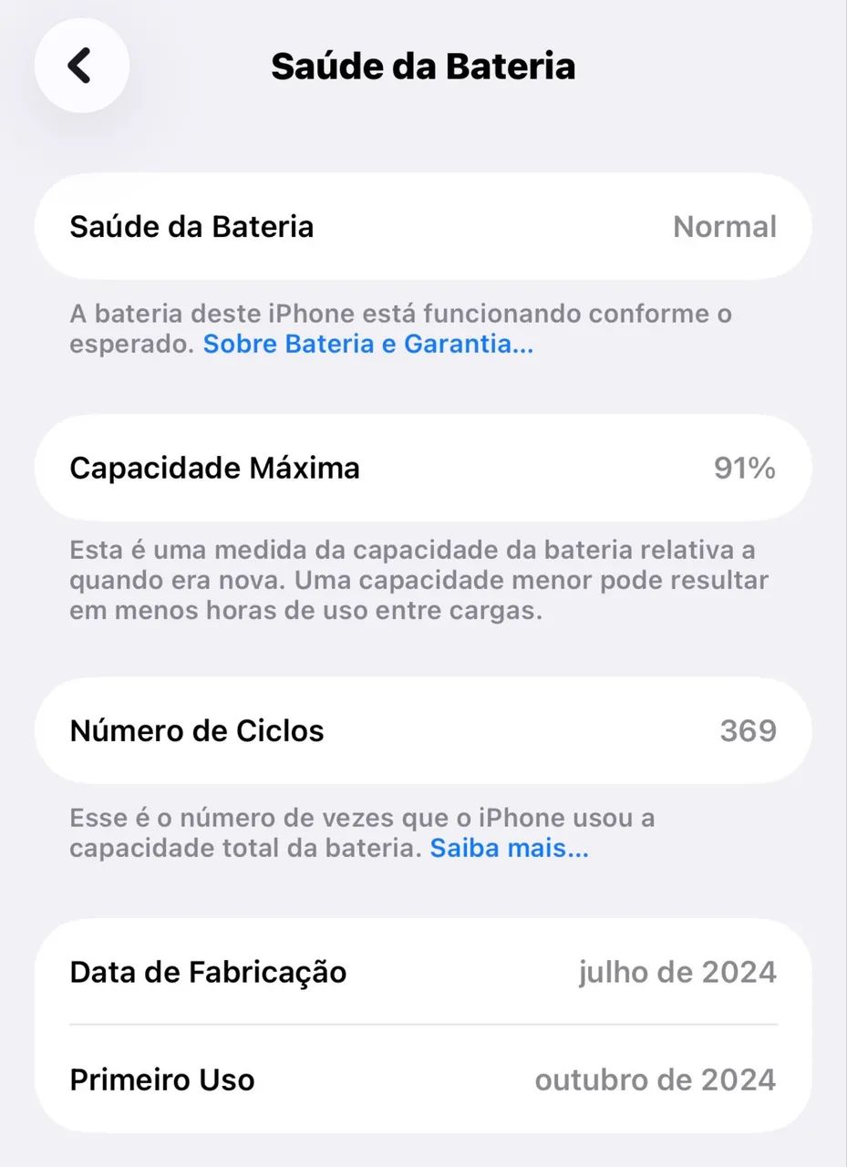 iPhone 15 azul 91% bateria 128GB - Foto 4
