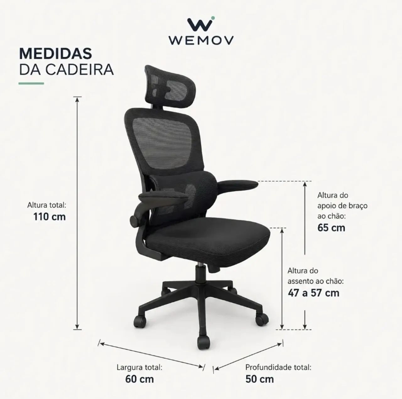 Cadeira escritório  - Foto 2