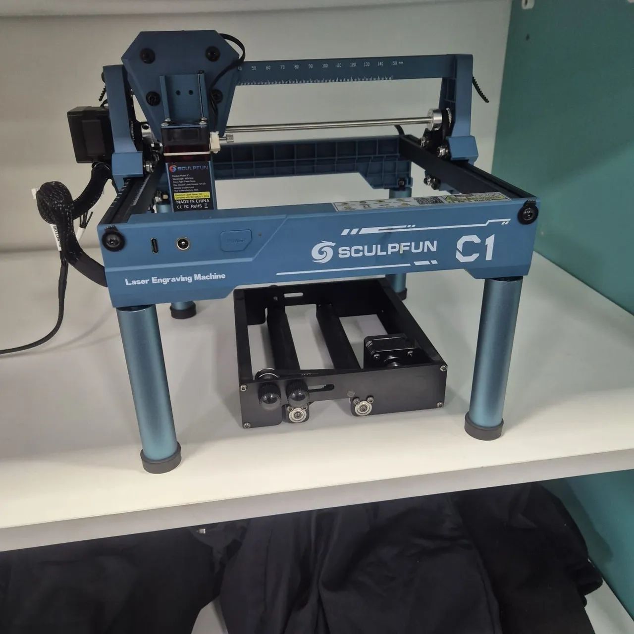 Mini Gravadora a Laser Sculpfun C1 com Eixo Rotativo RA Mini 