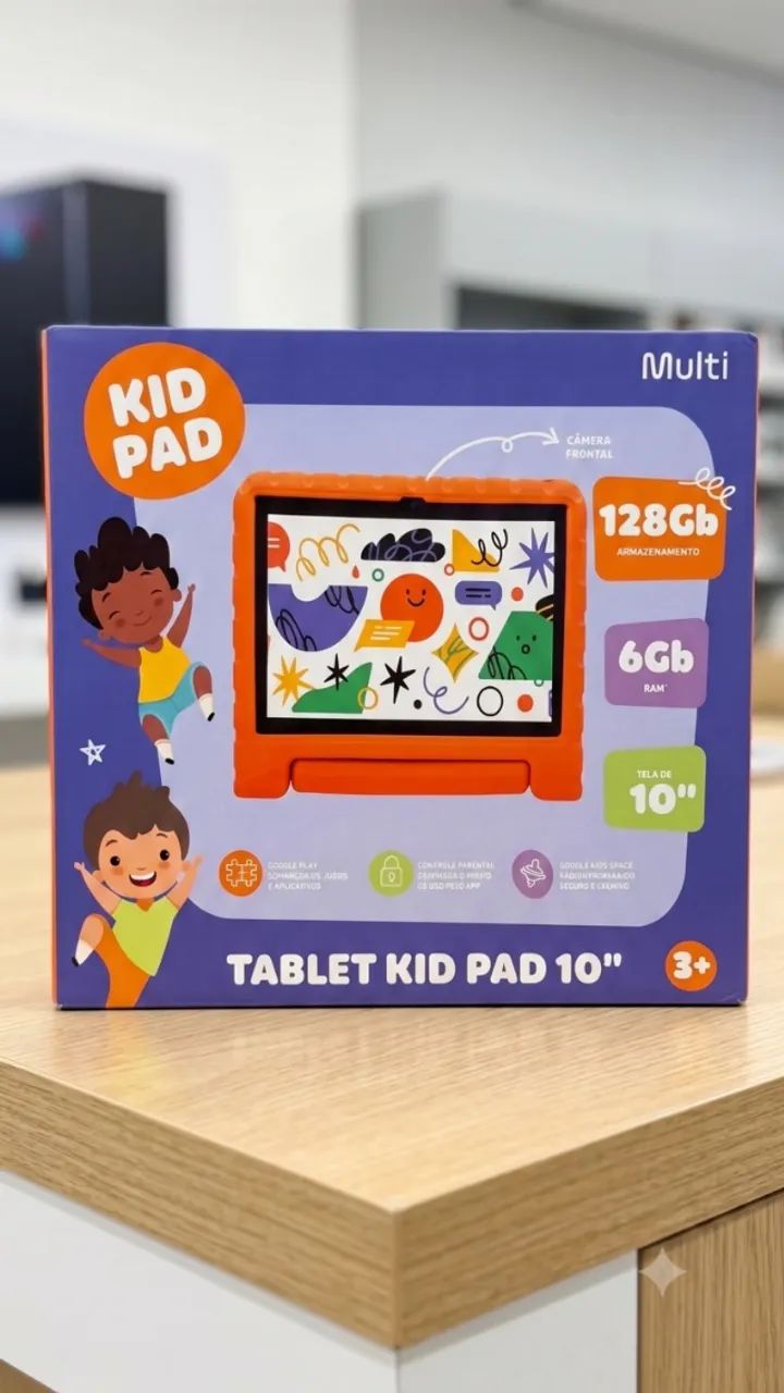 Tablet Infantil Multi Kid Pad 10" 128GB 6GB RAM + Capa + NF (Excelente Estado)