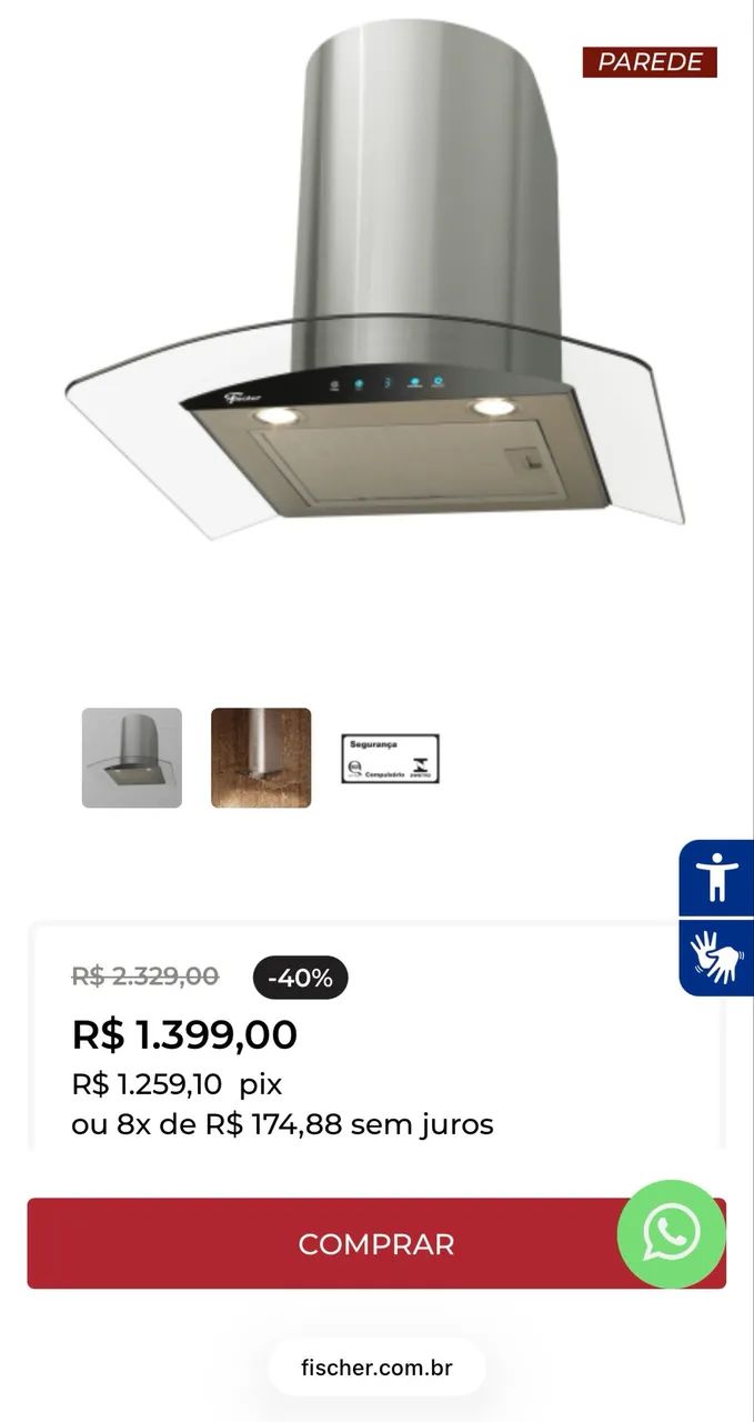 Exaustor parede Fischer  - Foto 4