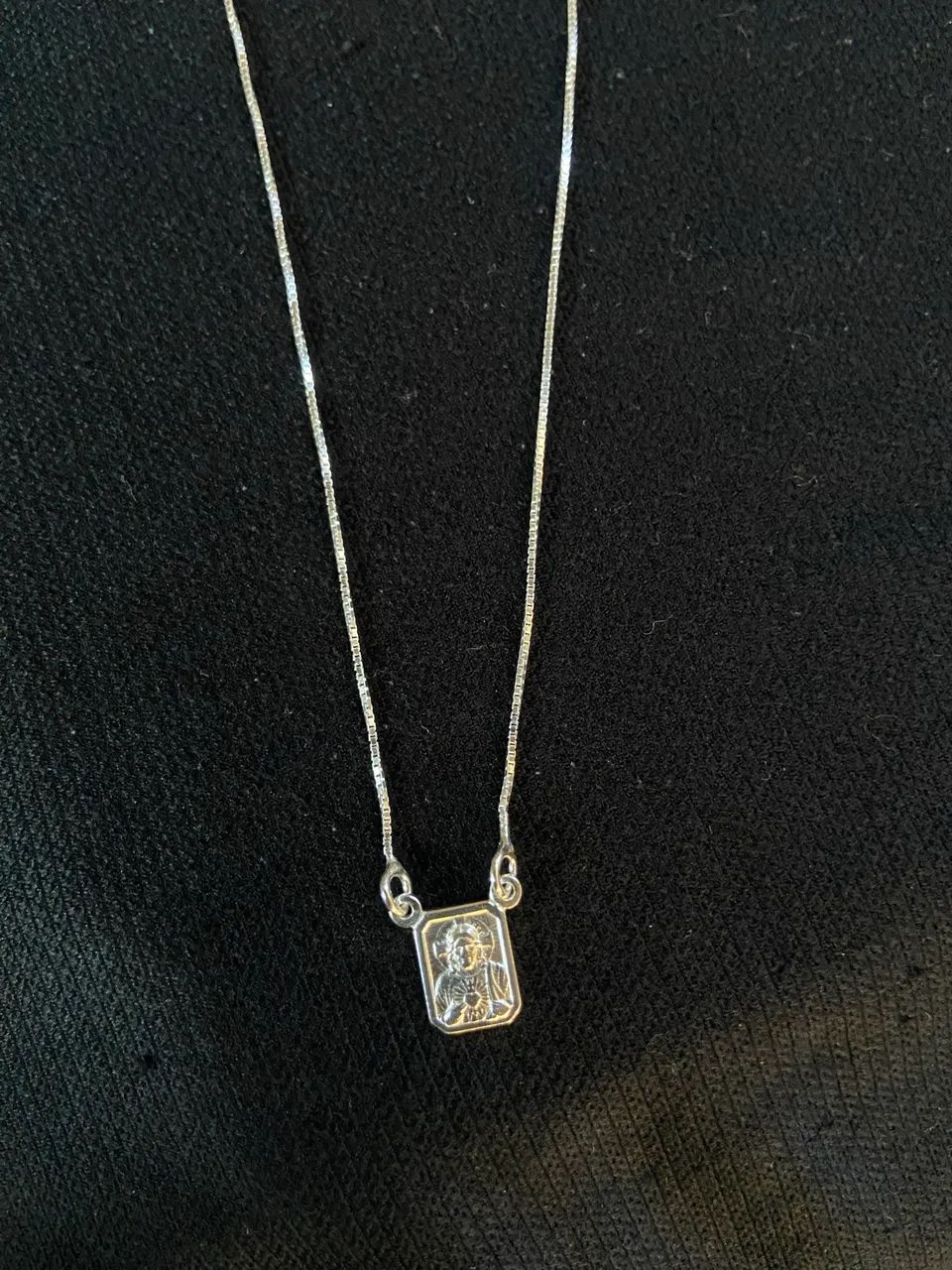 Escapulário 70cm prata 925 - Foto 2