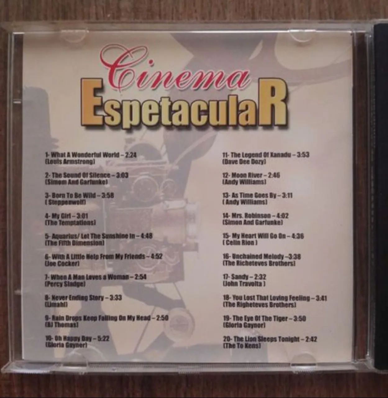 CD Cinema Espetacular 20 Trilhas Originais - Foto 2