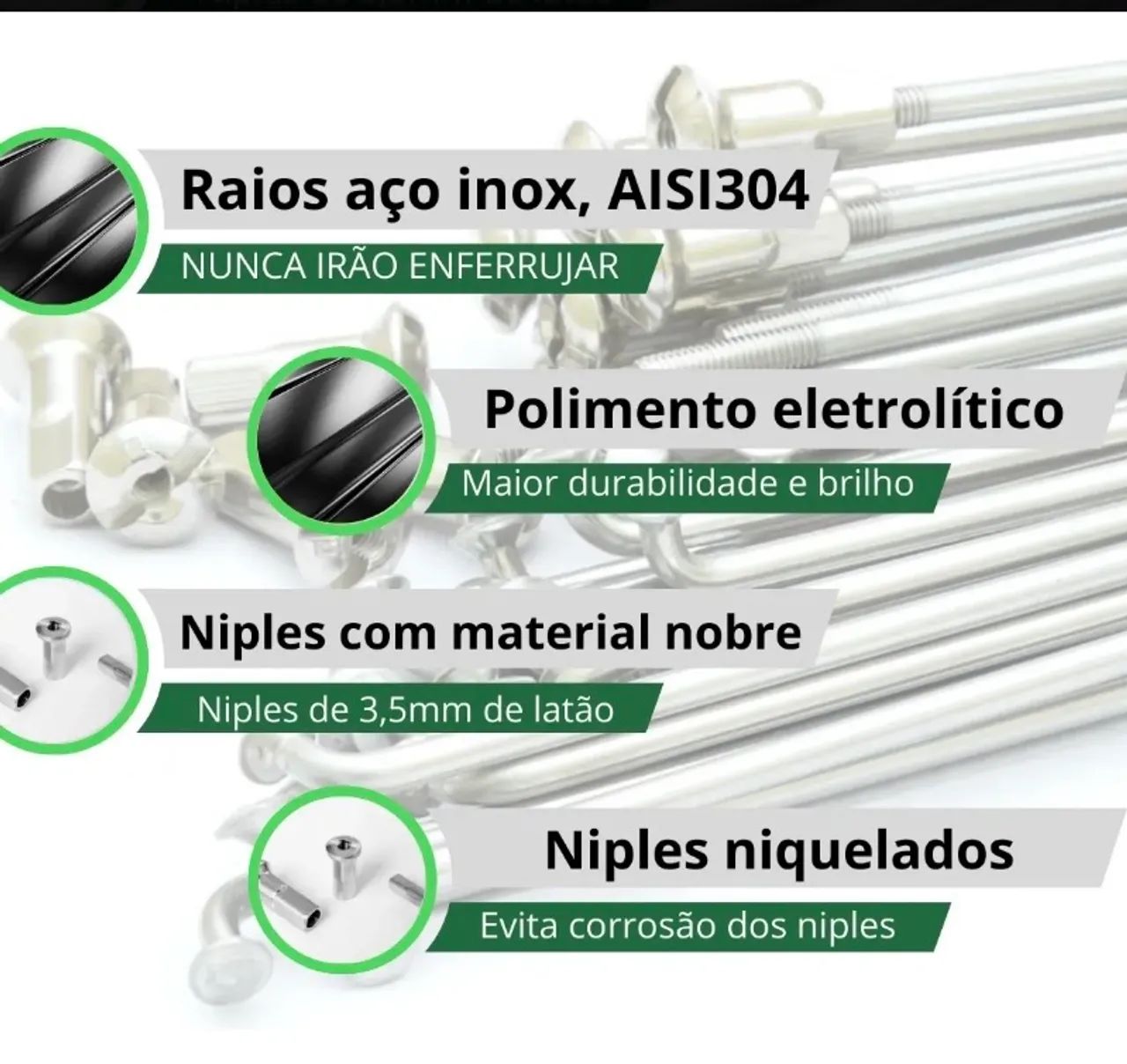 Raios inox BACE - Foto 2