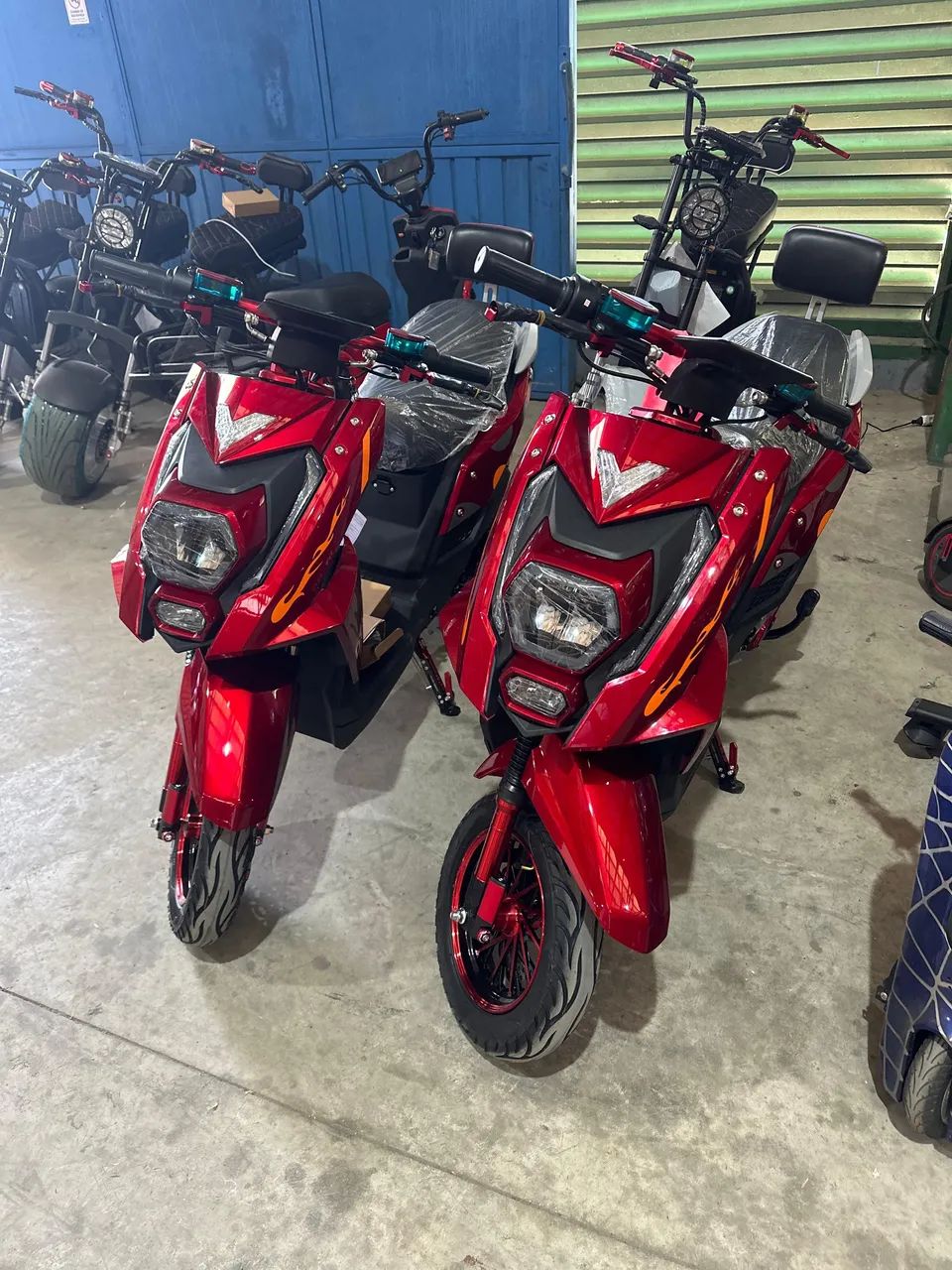 Scooter Elétrica Jet vermelha  - Foto 2