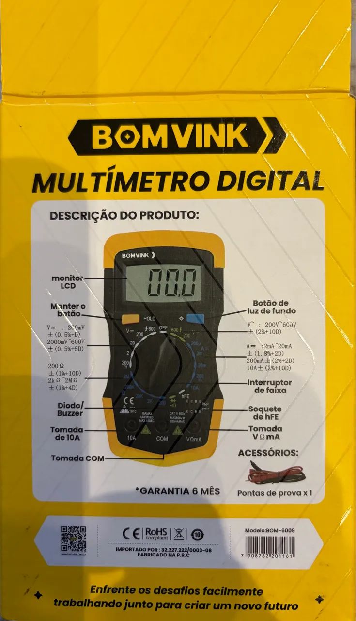 Multímetro digital BOM VINK - Foto 4