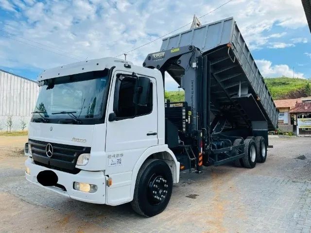 Mb Atego 2425 6x4 - 2012 caçamba munck 20T   - Foto 3