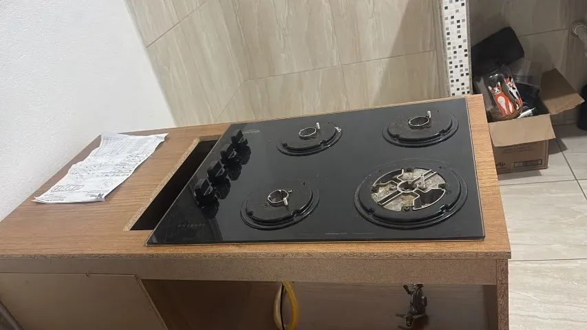 armario para cooktop 5 e 6 bocas 