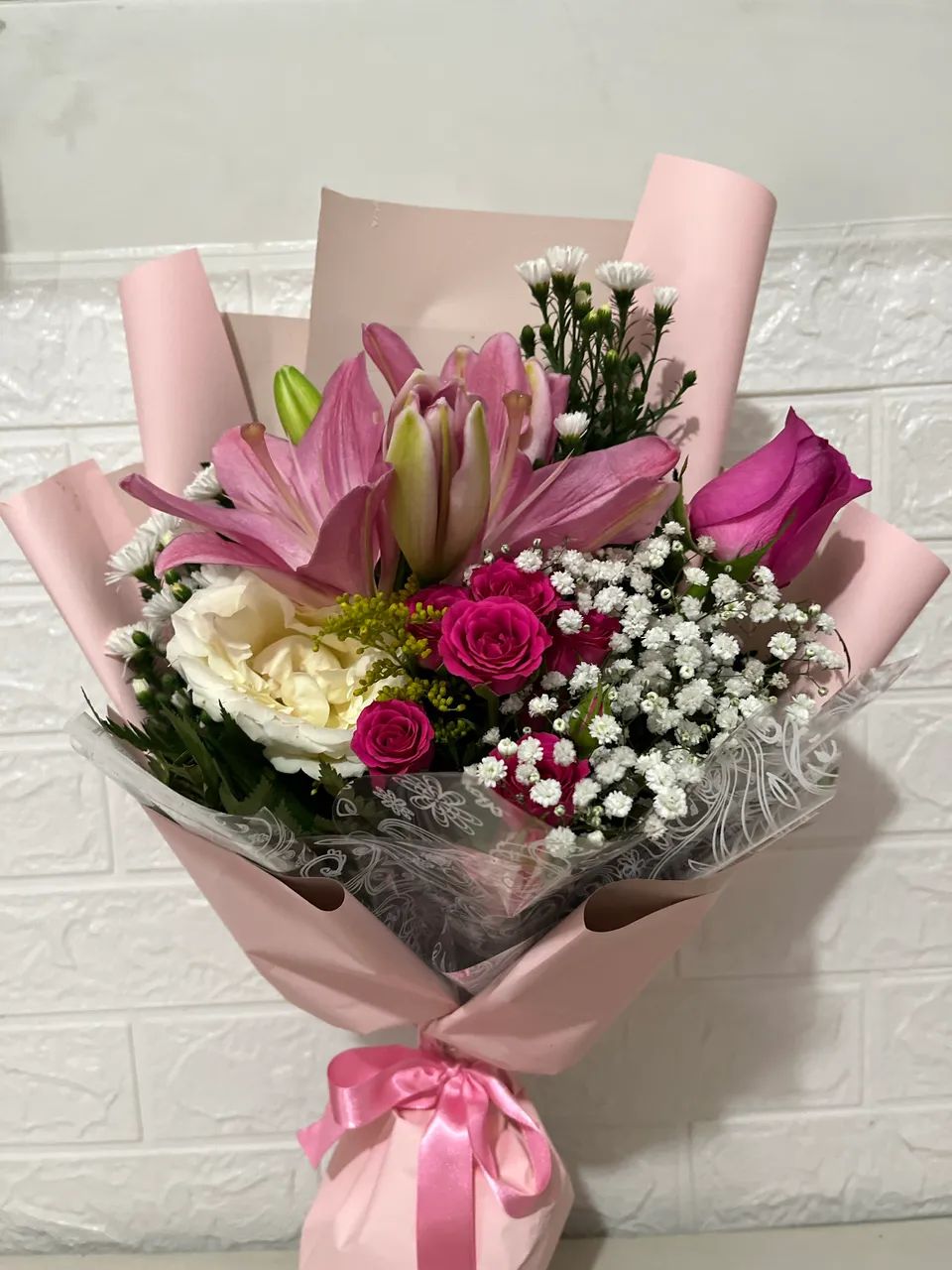Buquê com lírio rosa - Foto 2